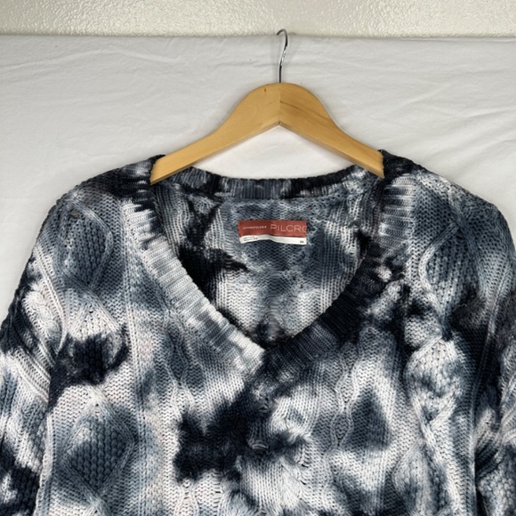 Anthropologie Pilcro Joni Tie Dye Cable Knit Hi Low Sweater Size XS - Picture 4 of 6